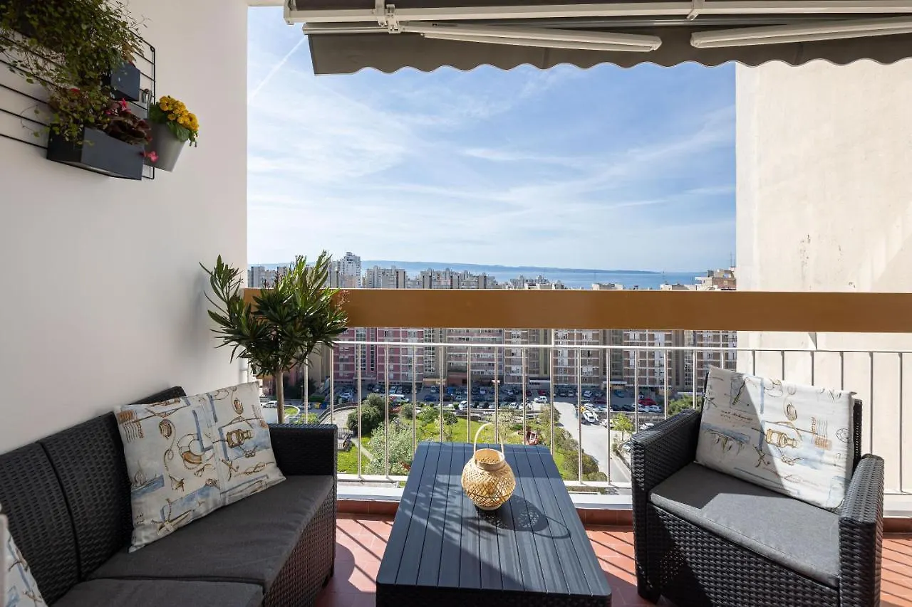 Apartment Tranquil Retreat W/ Balcony Sea View & Workspace Split